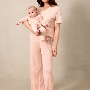 Blush Pointelle Short-Sleeve Women's Sleep Set