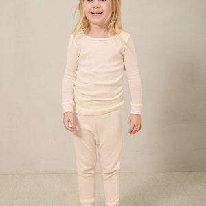Cream Pointelle Toddler Sleep Set