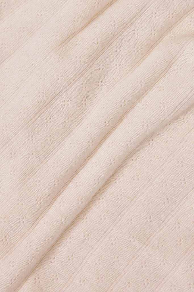 Cream Pointelle Toddler Sleep Set - Image 6