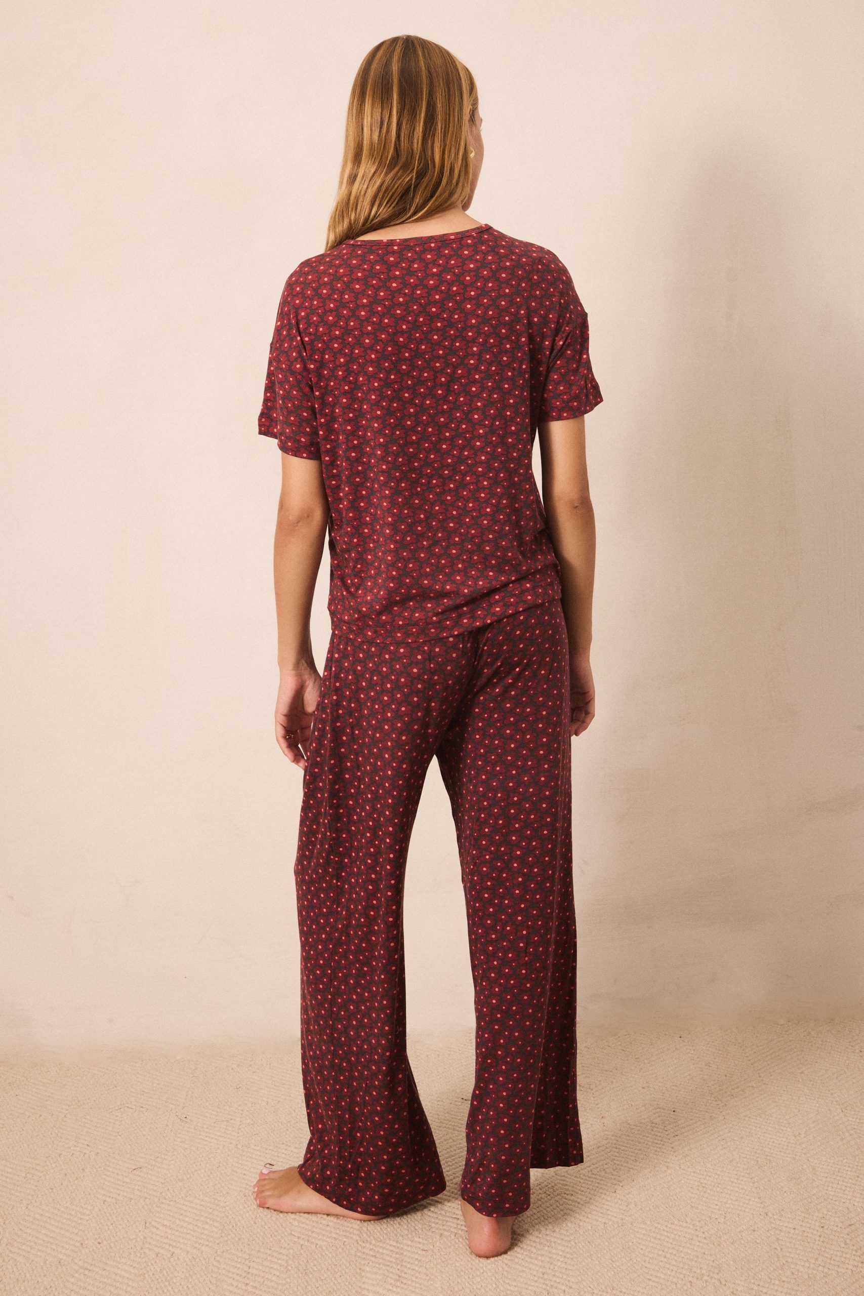 Midnight Daisy Short-Sleeve Women's Sleep Set - Image 3