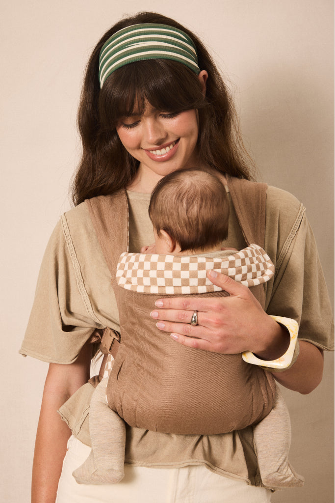 Almondine Chequer Soft Buckle Carrier