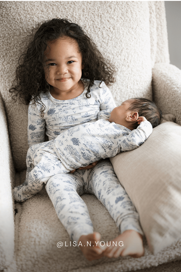 Bleu Toile Toddler Sleep Set - Image 7