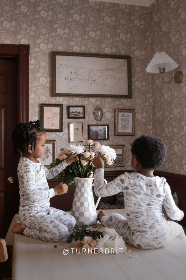 Bleu Toile Toddler Sleep Set - Image 8