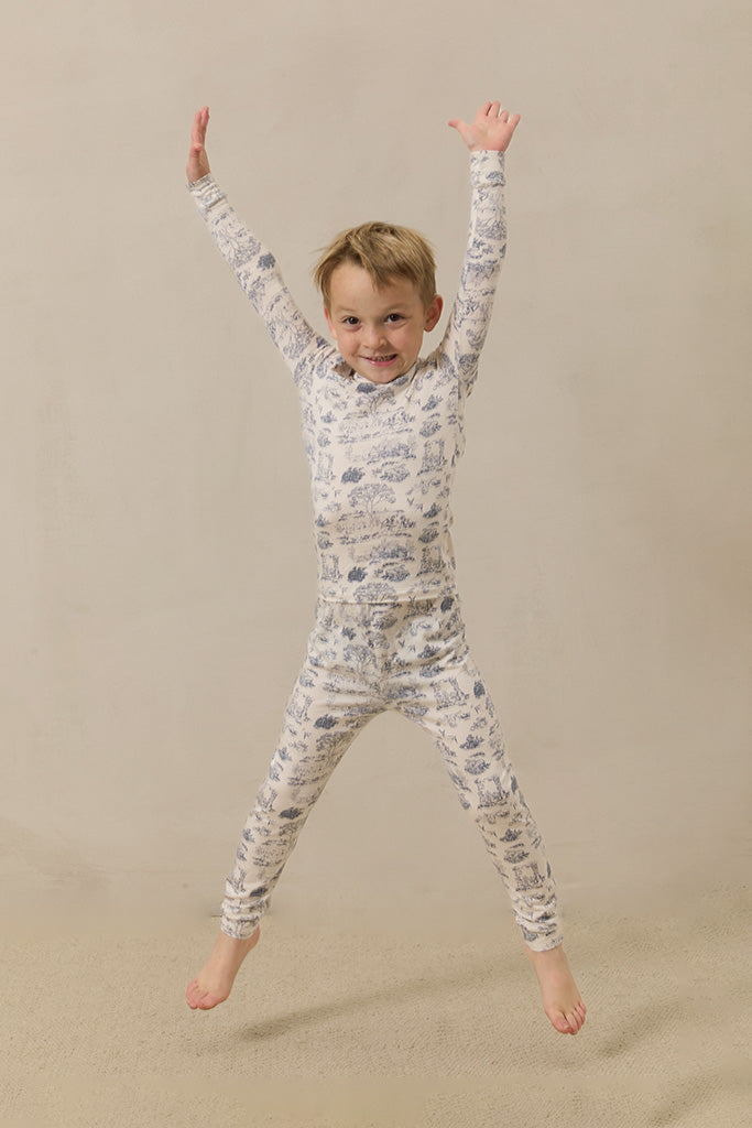 Bleu Toile Toddler Sleep Set - Image 3