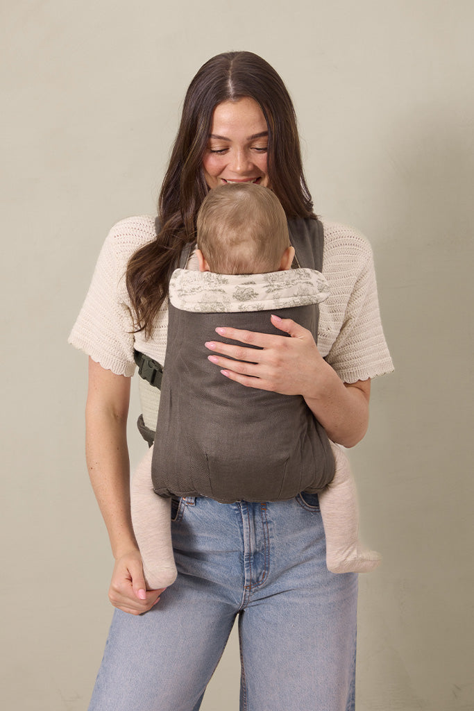 Charcoal Toile Soft Buckle Carrier