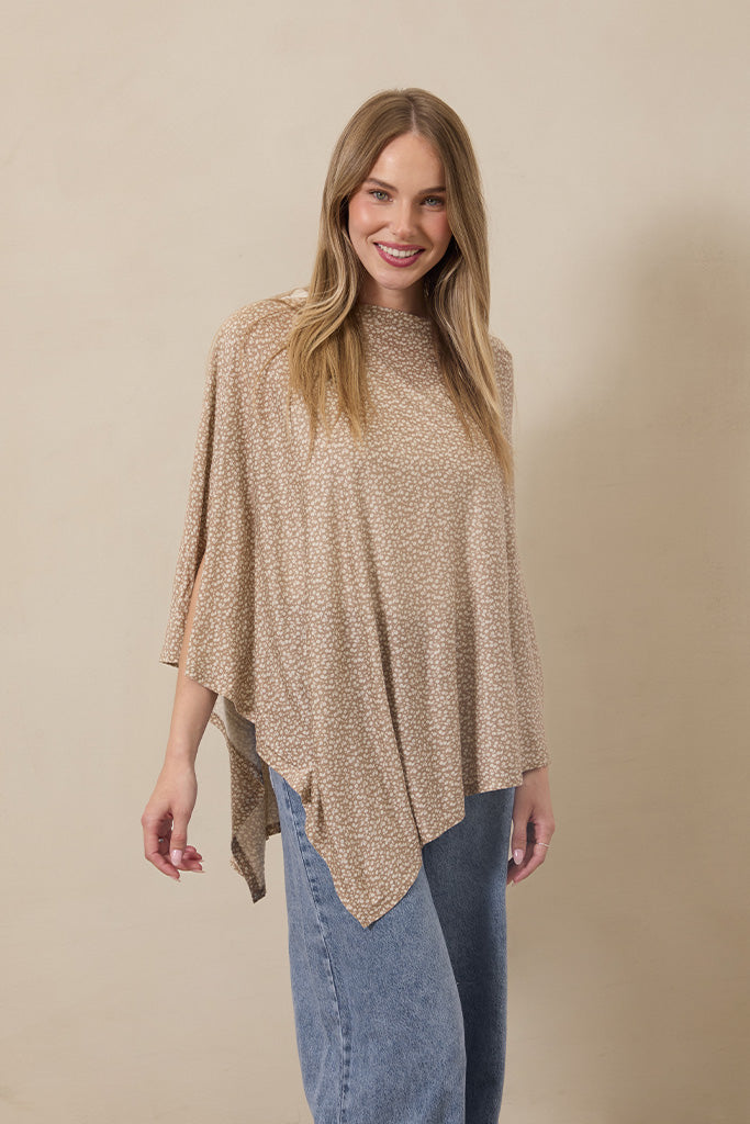 Cream Floral Nursing Cover - Image 2
