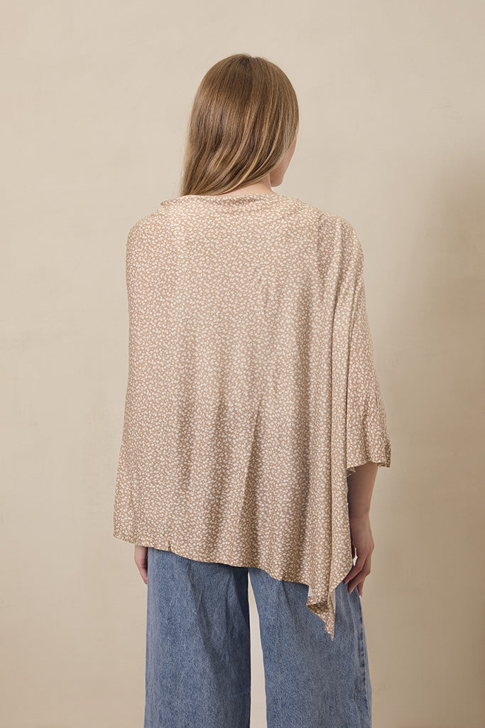 Cream Floral Nursing Cover - Image 5