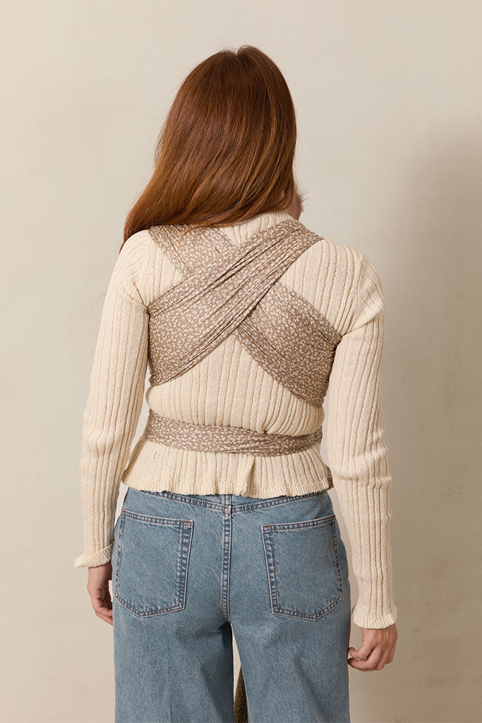 Cream Floral Wrap - Image 3