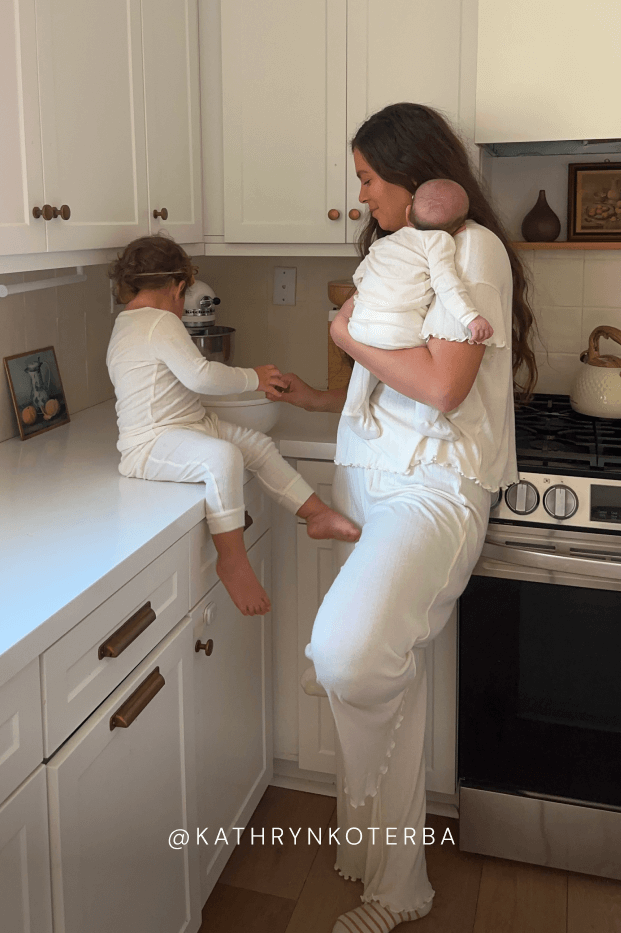 Cream Pointelle Toddler Sleep Set - Image 8