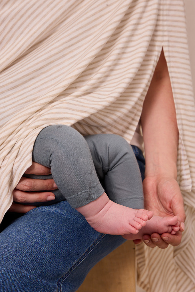 Driftwood Stripe Nursing Cover - Image 6