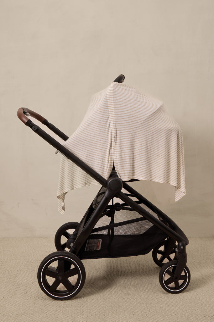 Driftwood Stripe Nursing Cover - Image 7