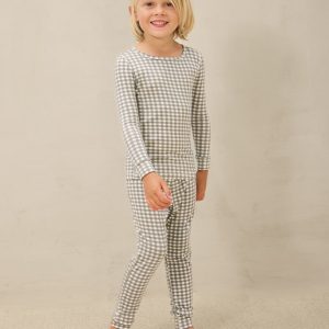Green Gingham Toddler Sleep Set