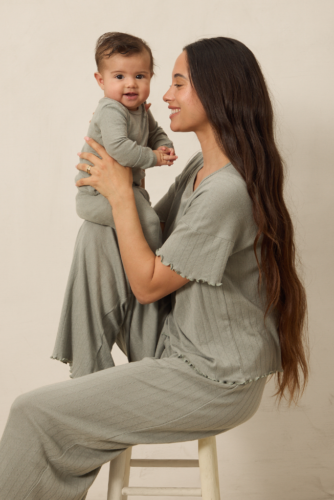 Mist Pointelle Baby Sleep Set - Image 2